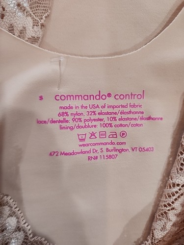 New Women's COMMANDO Rose Sexy And Smooth Bodysuit Size S - Picture 4 of 4