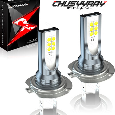 2x H7 LED Headlight Bulbs Conversion High Low Beam For BMW X3 2004 2005-2017