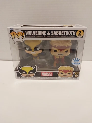 FUNKO POP Wolverine & Sabretooth 2-Pack  FUNKO Exclusive!