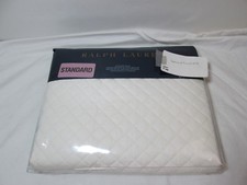 New Ralph Lauren WYATT Hollywood Cream Standard Quilted Sham 20"x28" NIP