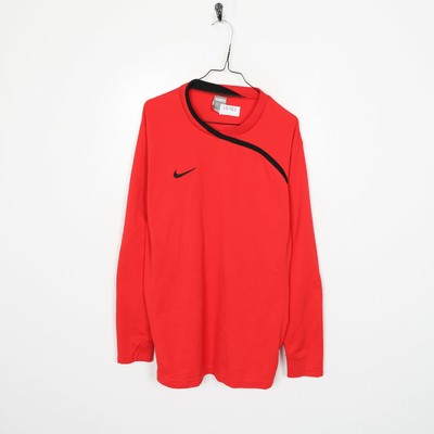 Vintage NIKE Sweatshirt Small Logo Red | Large L | eBay