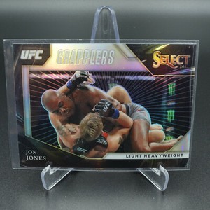 PANINI UFC SELECT 2021 JON JONES SELECT GRAPPLERS SILVER PRIZM CARD #13
