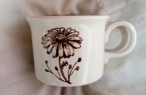 RARE VTG Daisy Ceramic Cup/Mug Royal China USA Americana Autumn Mist Replacement - Picture 4 of 7