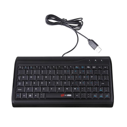 MCSaite Ultra Slim Full Mute Wired Super Mini Keyboard für PC Computer - Photo 7/12