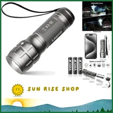 Versatile Adjustable Focus Flashlight - 140 Lumens, Waterproof & Lightweight