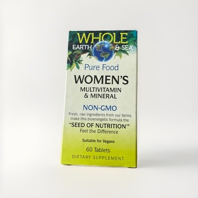 Whole Earth  Sea from Natural Factors, Womens Multivitamin  Mineral 60qty