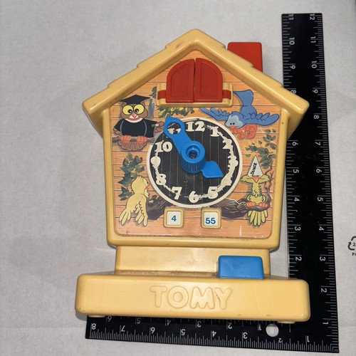 Clock Toy Tik Tok Educational How To Tell Time With Sounds Works Vintage - Picture 6 of 8