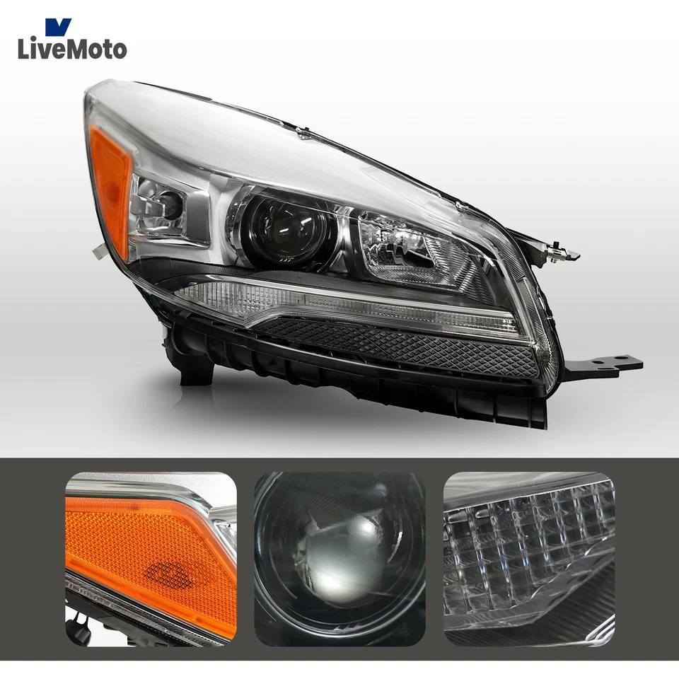 w/ Bulb Ballast HID/Xenon Headlight For 2013-2016 Ford Escape Passenger Side - Image 4 of 4