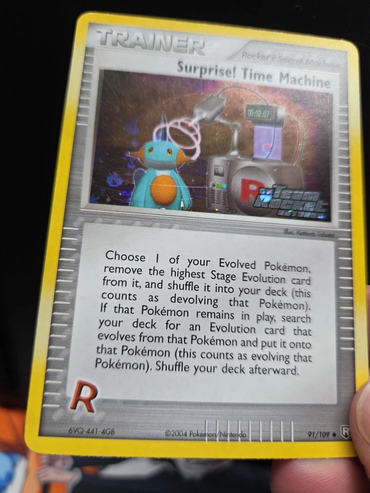 Surprise! Time Machine 91/109 Team Rocket Returns Reverse Holo LP+ - Image 2 of 4