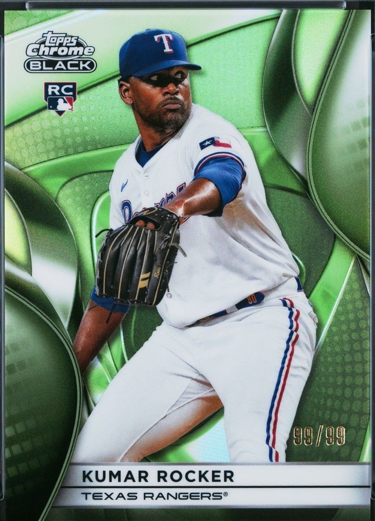 2025 Topps Chrome Black - Kumar Rocker #107 Green Refractor /99 (RC ...