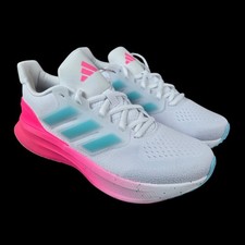 Adidas UltraRun 5 J Kids Running Shoes Size 6 Youth Neon Pink/Blue New In Box