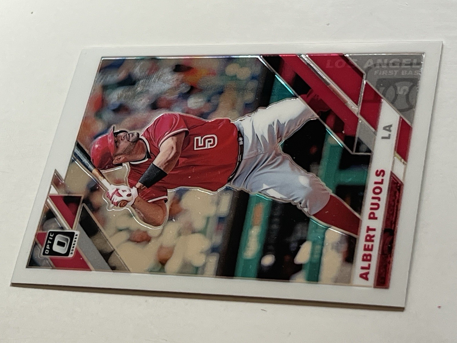 ALBERT PUJOLS Los Angeles Angels 2019 Panini Donruss Optic Baseball Card #193 view 7