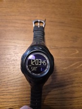 Oakley D1 Men Hydrophobic All Black Rubber Quartz Digital 44mm Watch 7 1/2"
