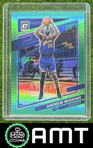 Andrew Wiggins 2021-22 Panini Donruss Optic 3/5 Green Prizm Warriors