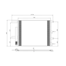 Replacement A/C Condenser w/o Trans Oil Cooler (See compatibility Chart)