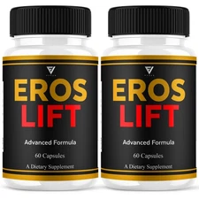 (2 Pack) Eros Lift Capsules, ErosLift Max Performance Supplement (120 Capsules)