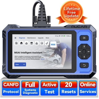 OBD2 Scanner, MUCAR 682 AI-Assisted Full Systems Car Diagnostic Tool Free Update
