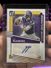 2025 Panini Donruss Signature Marks JJ McCarthy Autograph-Minnesota Vikings Auto