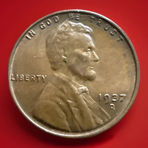 1937-D BN BU "HIGH GRADE" Lincoln Cent Sold As Pictured 585
