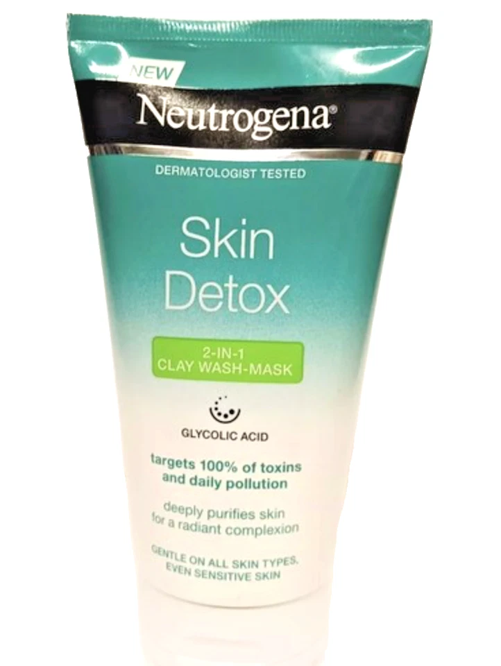 露得清皮肤排毒 2 合 1 粘土面膜,150 毫升全新 5 盎司 — 第 2/4 张图片