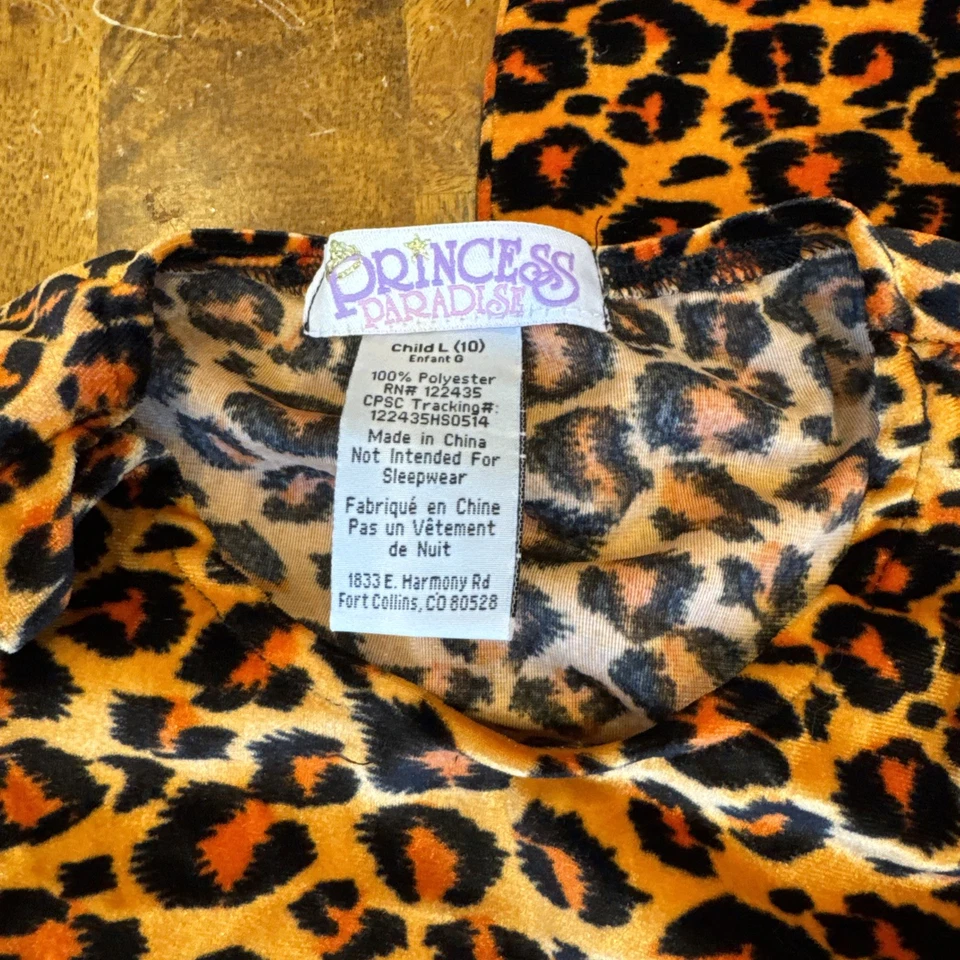 Disfraz de Bruja Guepardo Princesa Paraíso - Niño L (10) - 3 Piezas - ¡¡Súper Lindo!!! Foto 2 de 4