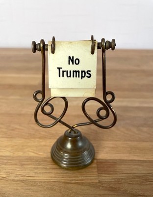 Vintage Messing Trumpf Blinker für Pfeife und Brücke Kartenspiel