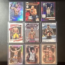 Panini Topps Upper Deck UFC Brian Ortega Ilia Topuria Rookie 9 Card Lot