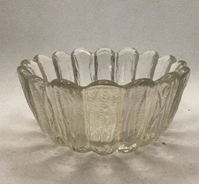 Holmegaard Swedish finish Glass Petal Sidse Warner ice textured frosted 5½" Bowl
