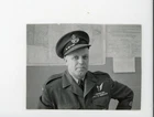 Man in uniform  Military vintage snapshot photo ww2 World War Two
