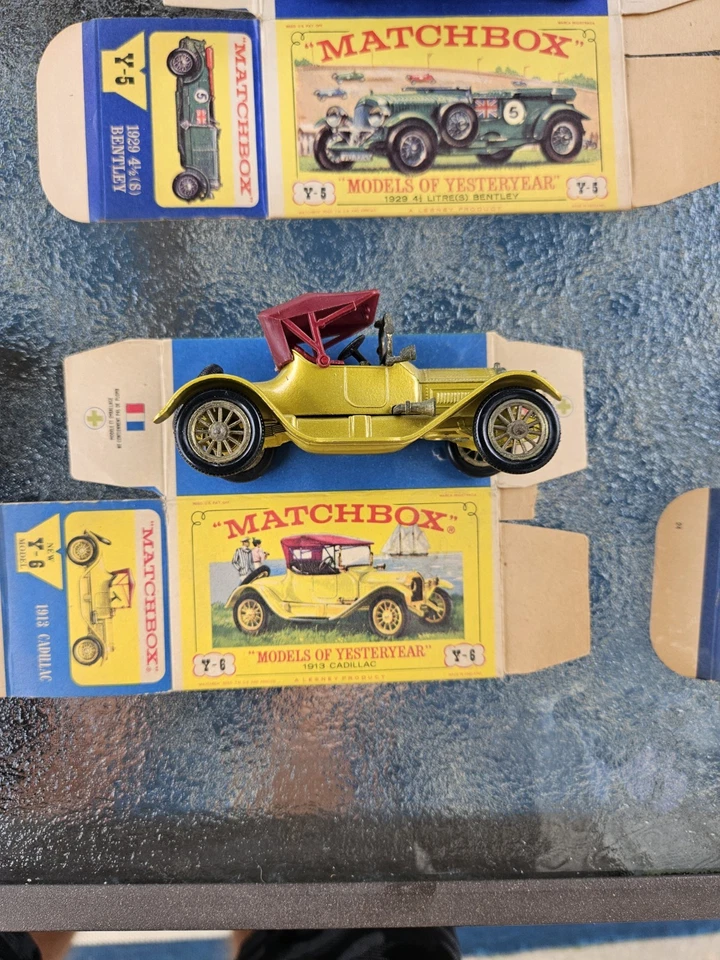 Vintage 1st Issue Matchbox Models of Yesteryear - Lot of 17 vehicles and Boxes - Image 4 of 4