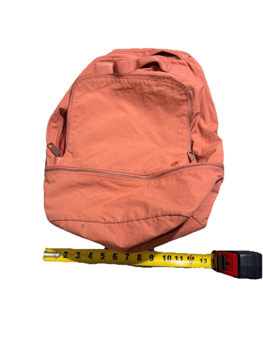 Lululemon Pink Orange Coral Stripped Laptop Backpack Savour  display picture 1