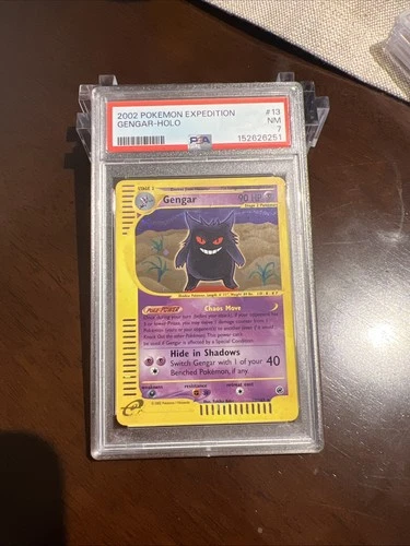 2002 Pokémon Expedition Gengar - Holo #13 PSA 7 NM