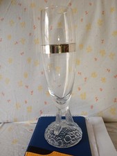 Sei Bicchieri Vintage flute da champagne in cristallo e argento 800 