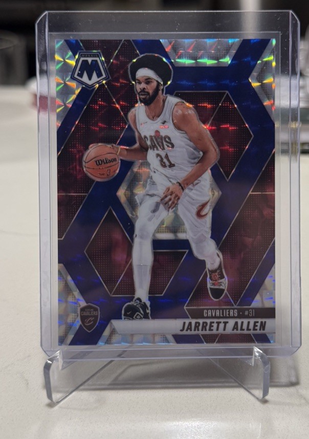 2024-25 Panini Mosaic Jarrett Allen Blue Choice /45 SP #161 Cavaliers SSP