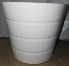 White IKEA Kardemumma Ceramic Plant Pot 5"x4.5" Indoor Outdoor Modern Planter #1