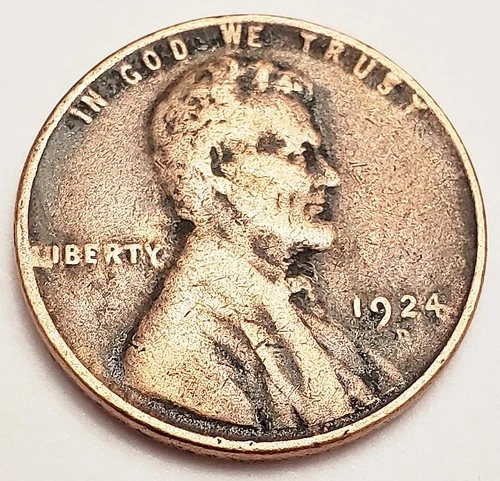 1924 D Lincoln Wheat Cent / Penny  *F - FINE DETAILS*