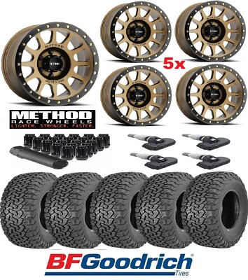 METHOD NV BRONZE WHEELS RIMS 285 70 17 BFGOODRICH AT TIRES PACKAGE