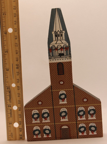 Cat's Meow Old South Meeting House New England Christmas Ser 1989 Signed Faline - Picture 13 of 15