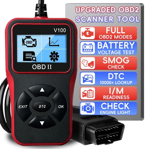 Scanner OBD2 per Auto, Lettore Codici Guasti Motore e Test Batteria Diagnostico