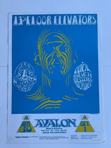 2 Posters by San Francisco Poster Company 13th Floor Elevator & Hupmobile-8 - Picture 10 of 11