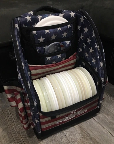 New Dynamic Discs Commander Bag Flag Bar Stamp Rare Latitude 64 Disc Golf white