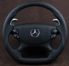 OEM Mercedes Steering Wheel flat bottom big AMG metal paddle w211 w209 r230 w219