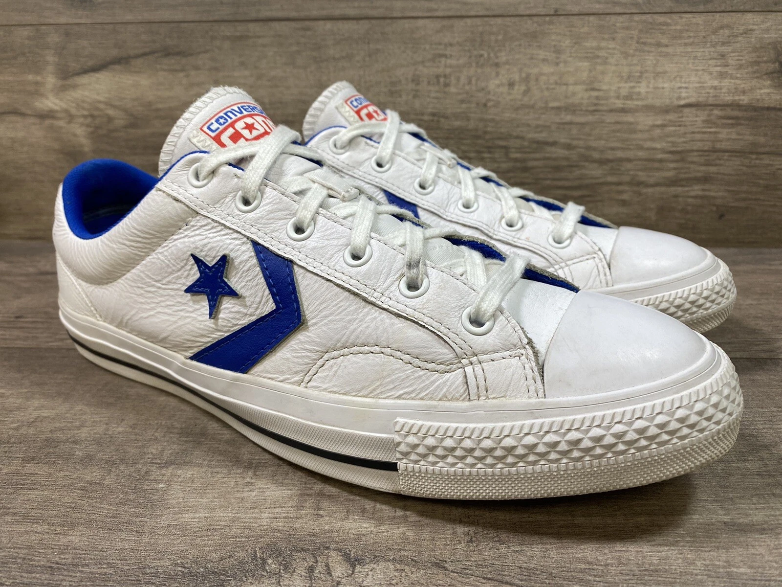 Converse Cons Star Player Oxford Bianco Blu One Star Skateboard Uomo Taglia 9 5