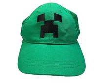 Minecraft Creeper Baseball Cap Hat JINX Embroidered Snapback Green Youth OSFM