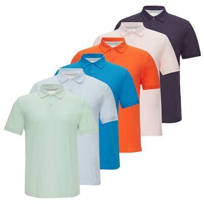 S.OLIVER Herren Poloshirt Piqué Baumwolle 2-Knopfleiste Kragen Logo 1 Stück