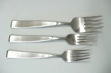 Cuisinart Flatware SATIN BALANCE STAINLESS Salad, Dinner, & Meat Forks