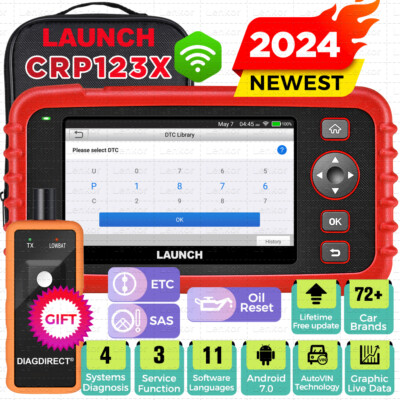 2025 LAUNCH CRP123X OBD2 Scanner ABS SRS Check Engine Car Diagnostic Code Reader
