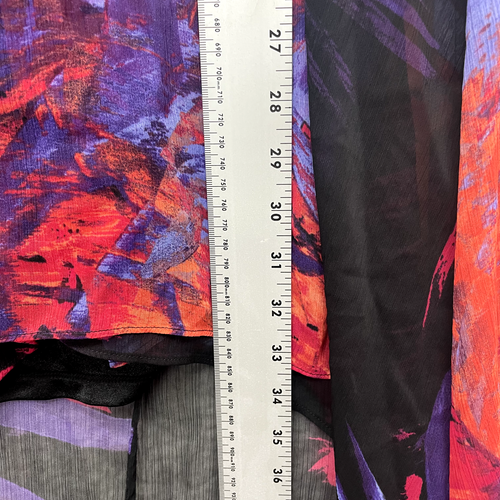 Bebe Kleid Medium Lila Rosa Netz Neckholder Asymmetrisch Hi-Lo McBling Tropical - Bild 9 von 12