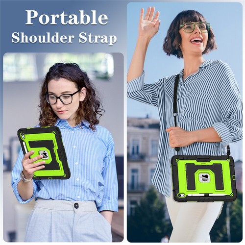 For iPad 11th 10th Gen 2025 A16 Case Kids Friendly Shockproof Stand Cover Strap - Picture 10 of 104