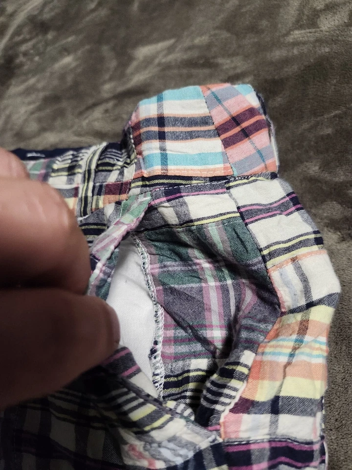 Shorts de retalhos de algodão cáqui britânico com bolsos, feminino Cottagecore tamanho 4 - Imagem 2 de 4